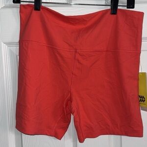 All in Motion Women's Bright Coral Bike Shorts